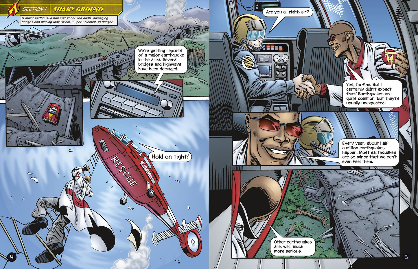 The Earth-Shaking Facts about Earthquakes with Max Axiom, Super Scientist: 4D an Augmented Reading Science Experience