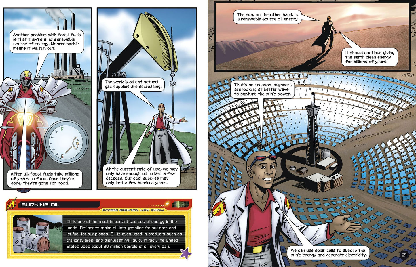 The Powerful World of Energy with Max Axiom, Super Scientist: 4D An Augmented Reading Science Experience