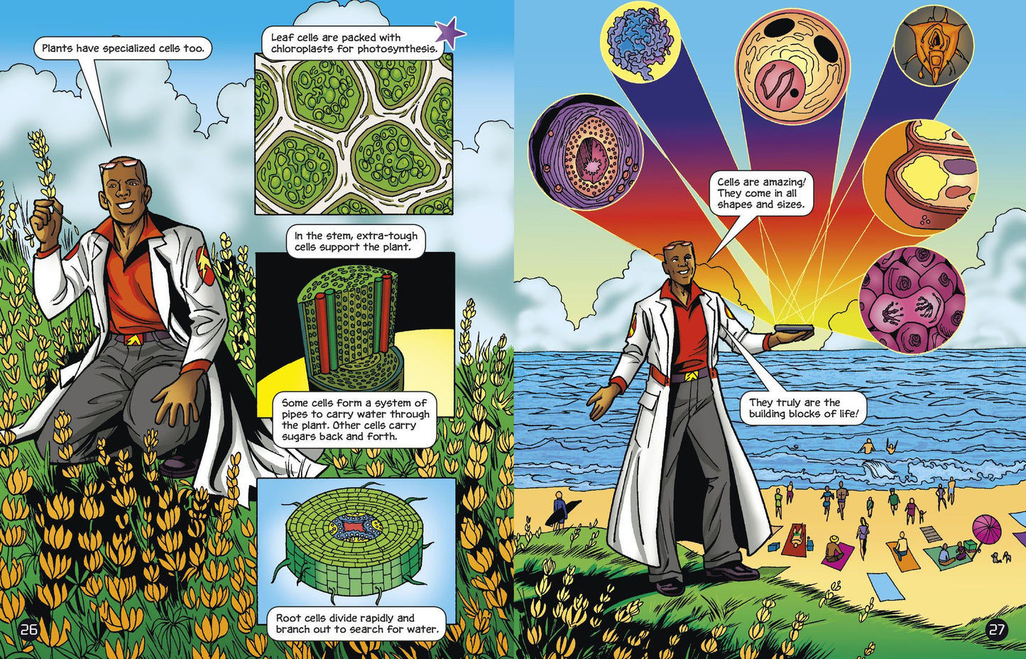 The Basics of Cell Life with Max Axiom, Super Scientist: 4D an Augmented Reading Science Experience