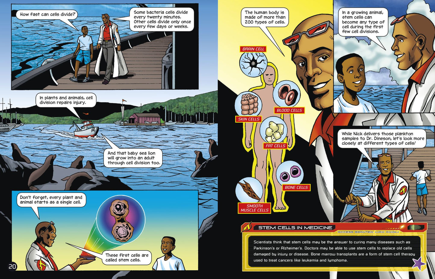 The Basics of Cell Life with Max Axiom, Super Scientist: 4D an Augmented Reading Science Experience