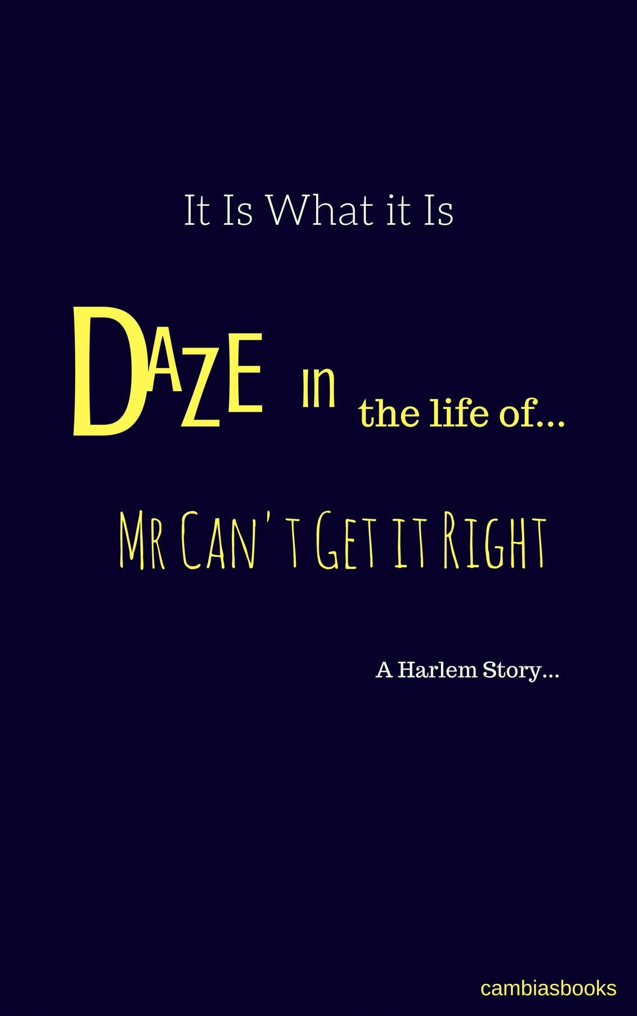 It Is What It Is Daze in da Life of Mr Can't Get It Right