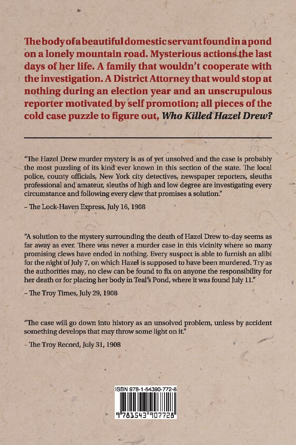 Who Killed Hazel Drew?: Unraveling Clues to the Tragic Murder of a Pretty Servant Girl