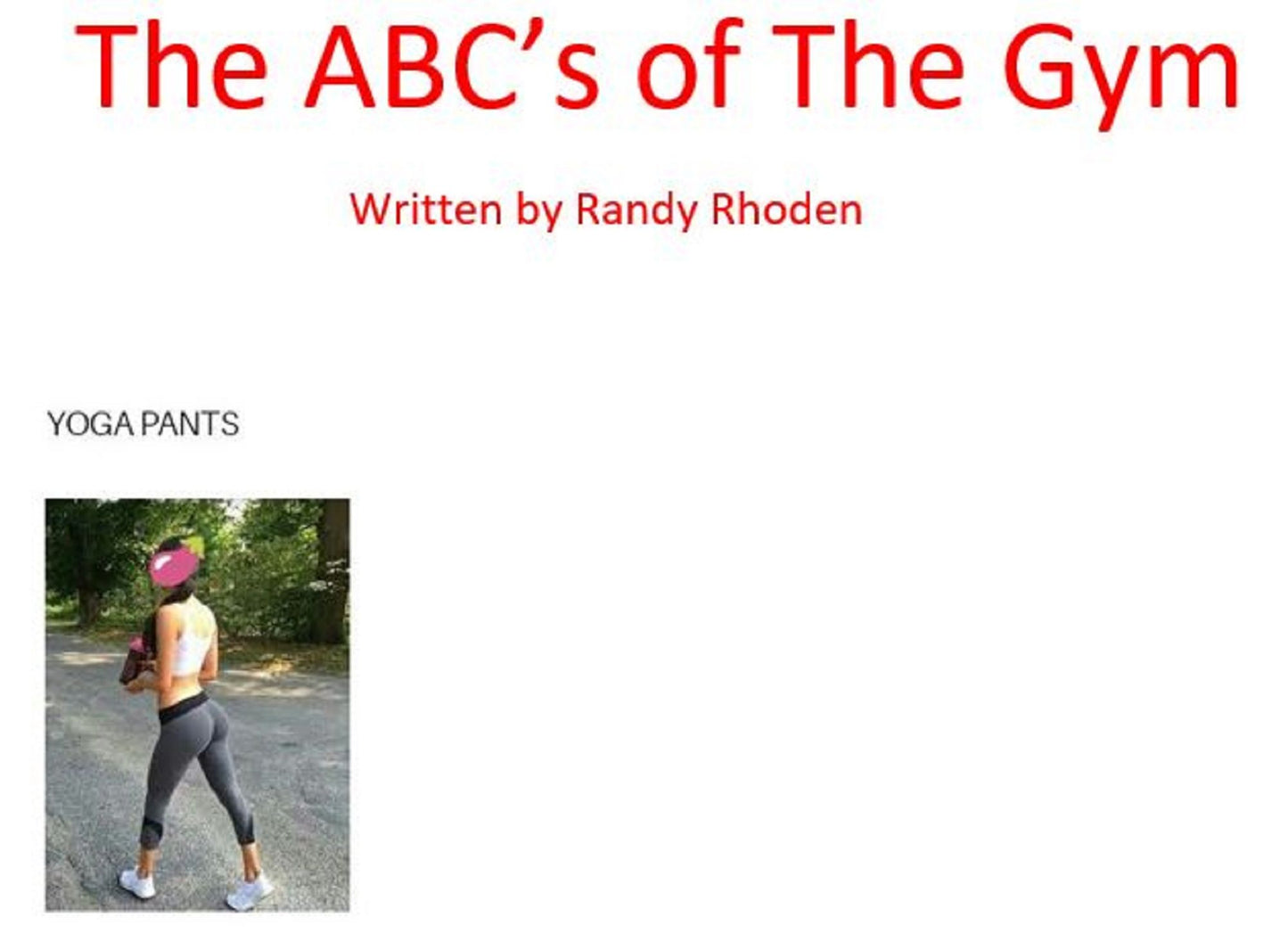 The Abc's of the Gym