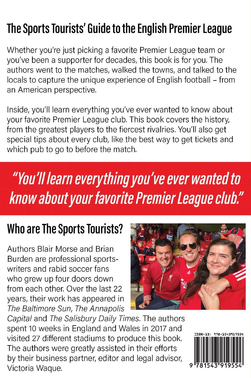The Sports Tourists' Guide to the English Premier League
