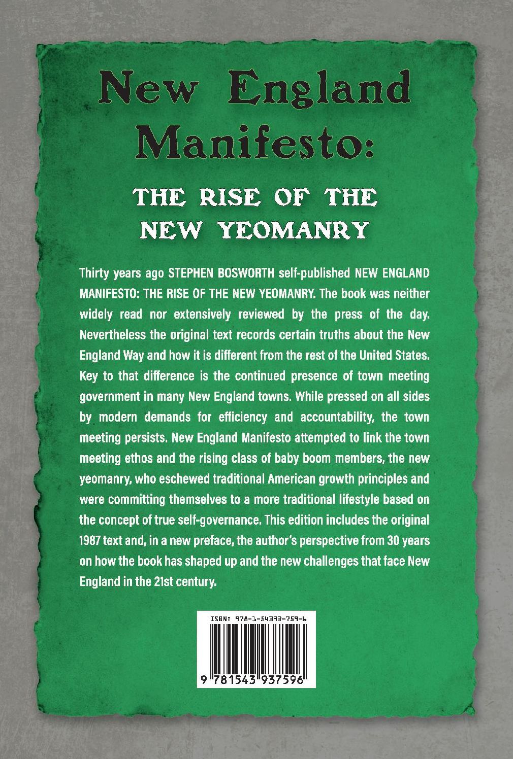 New England Manifesto: The Rise of the New Yeomanry