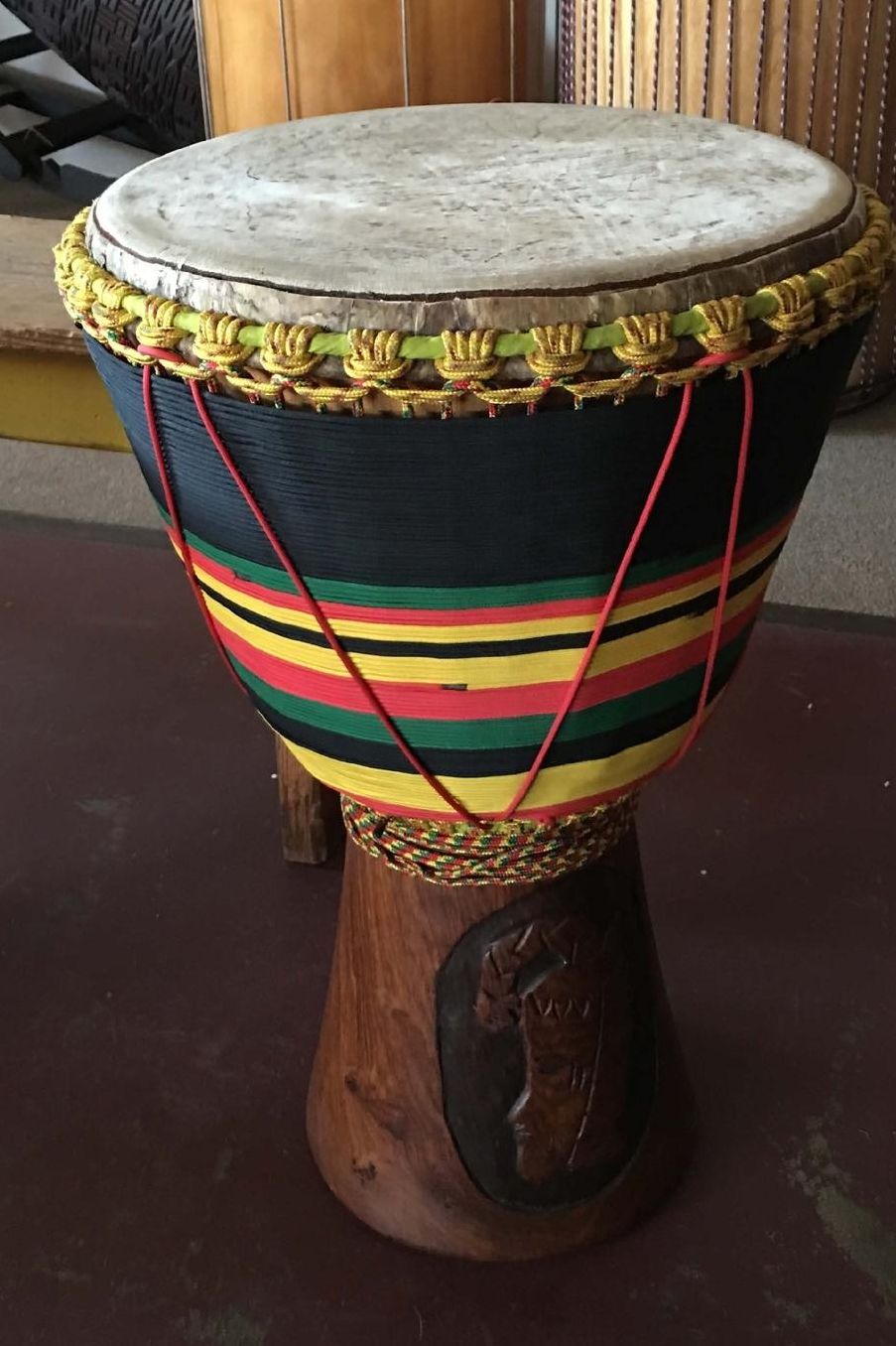 Vintage African Tribal Drum Percussion Instrument Rhythm Journal: 150 Page Lined Notebook/Diary
