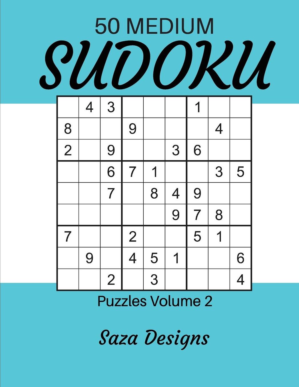 50 Medium Sudoku Puzzles Volume 2