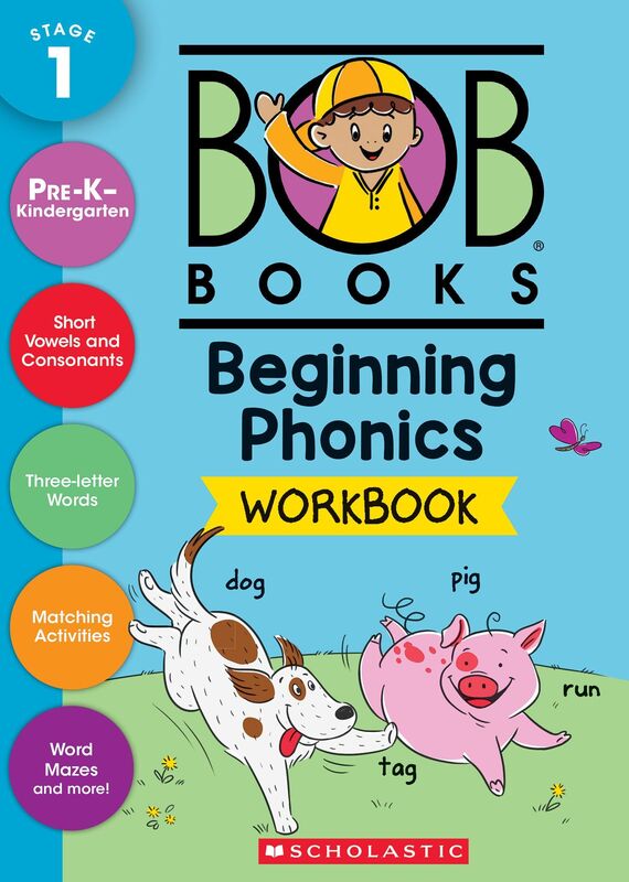 Bob Books - Beginning Phonics Workbook Phonics, Writing Practice, Ages 4 and up, Kindergarten, First Grade (Stage 1: Starting to Read)