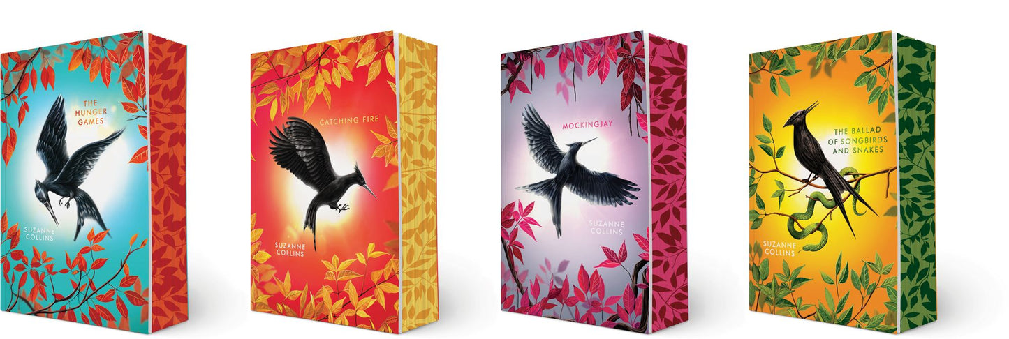 Hunger Games 4-Book Paperback Boxed Set Deluxe Edition (The Hunger Games, Catching Fire, Mockingjay, The Ballad of Songbirds and Snakes)