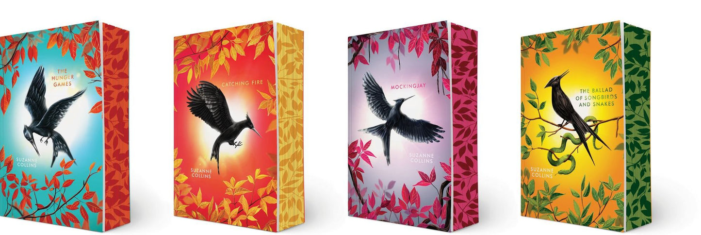 Hunger Games 4-Book Paperback Boxed Set Deluxe Edition (The Hunger Games, Catching Fire, Mockingjay, The Ballad of Songbirds and Snakes)