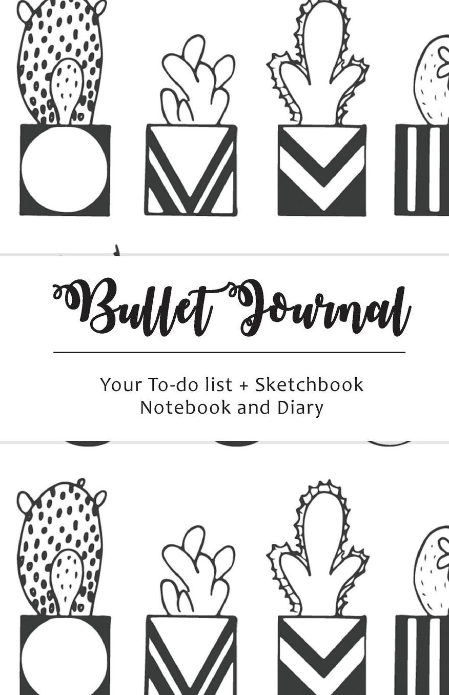 Bullet Journal: Cactus Dot Grid, 130 Dot Grid Pages, 5.5x8.5, High Productivity & Professional Notebook System (VOL1)