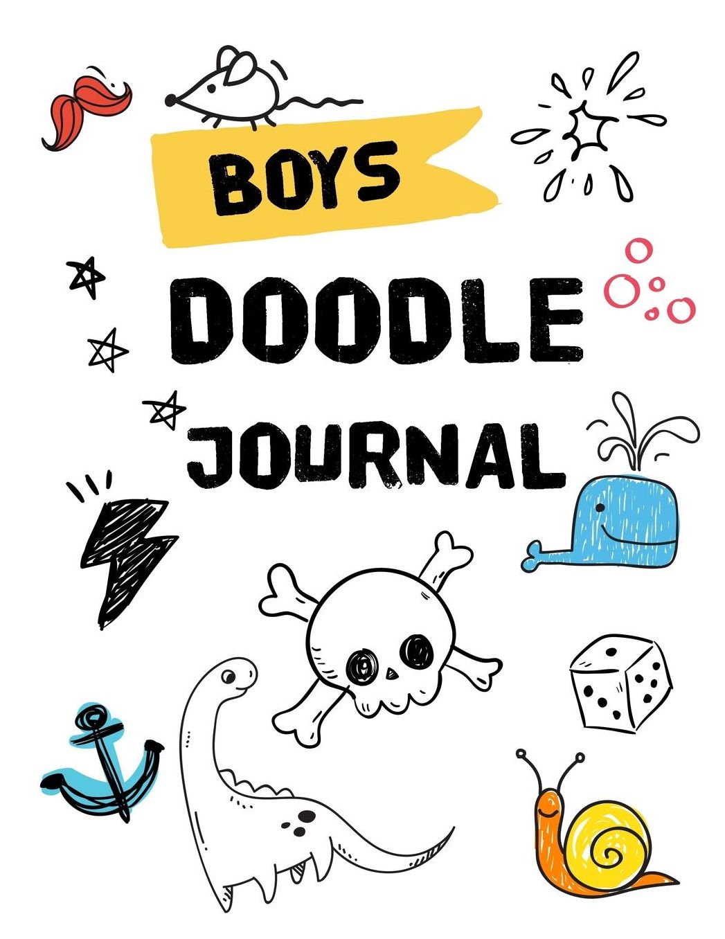 Boys Doodle Journal: Graph Paper Notebook