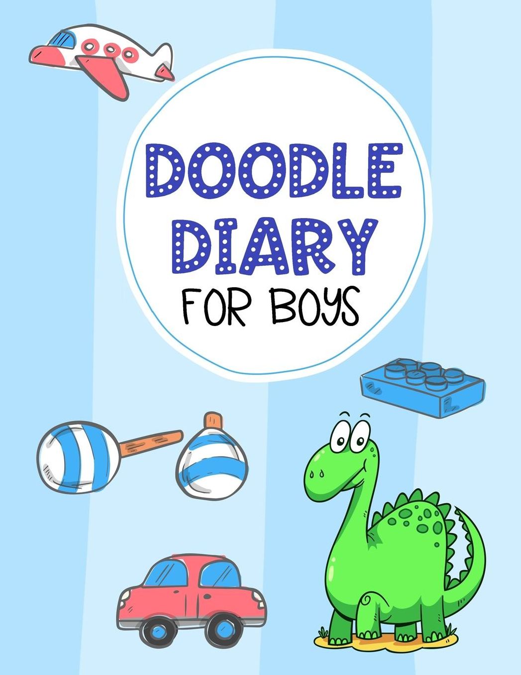 Doodle Diary For Boys: Graph Paper Notebook