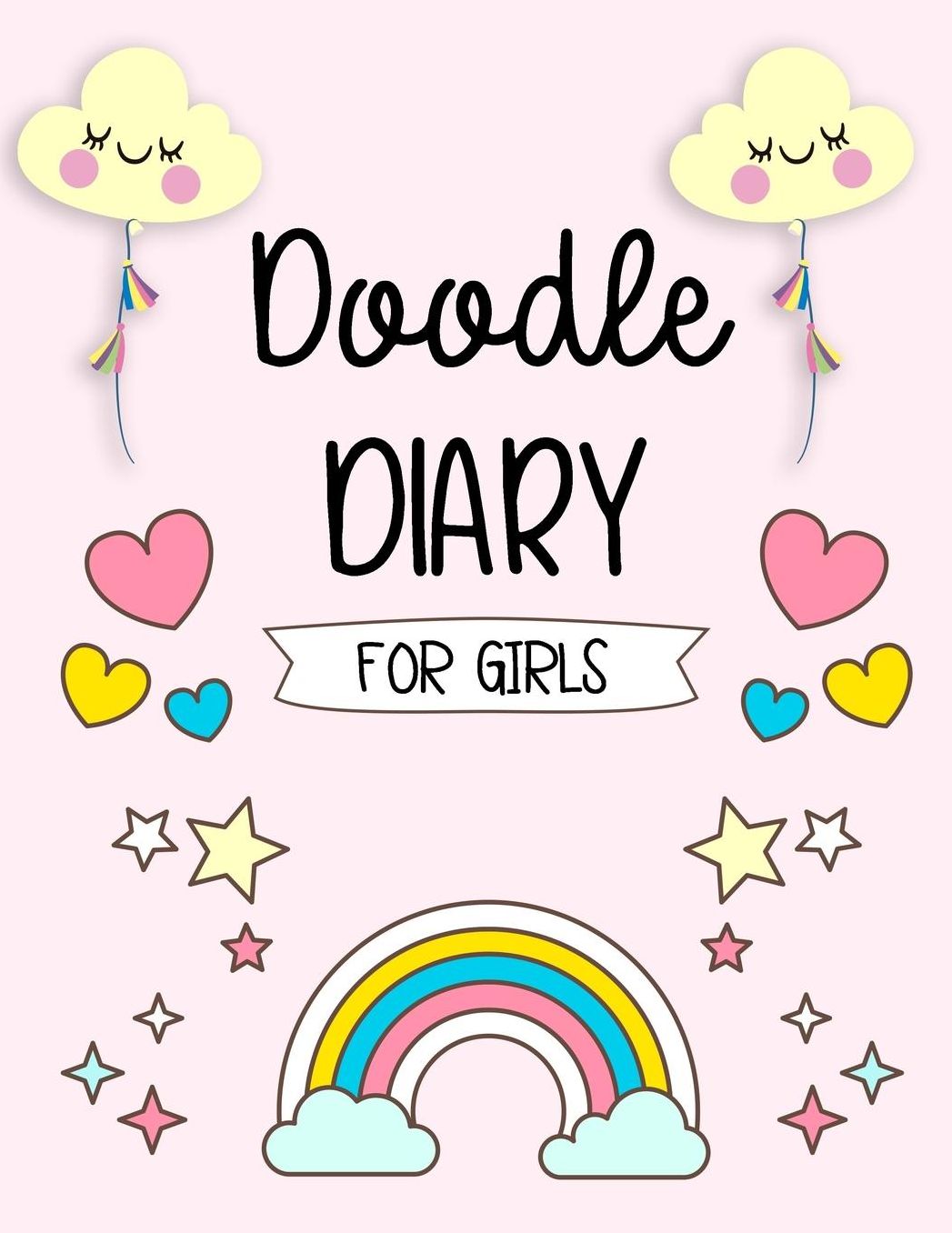 Doodle Diary For Girls: Graph Paper Notebook