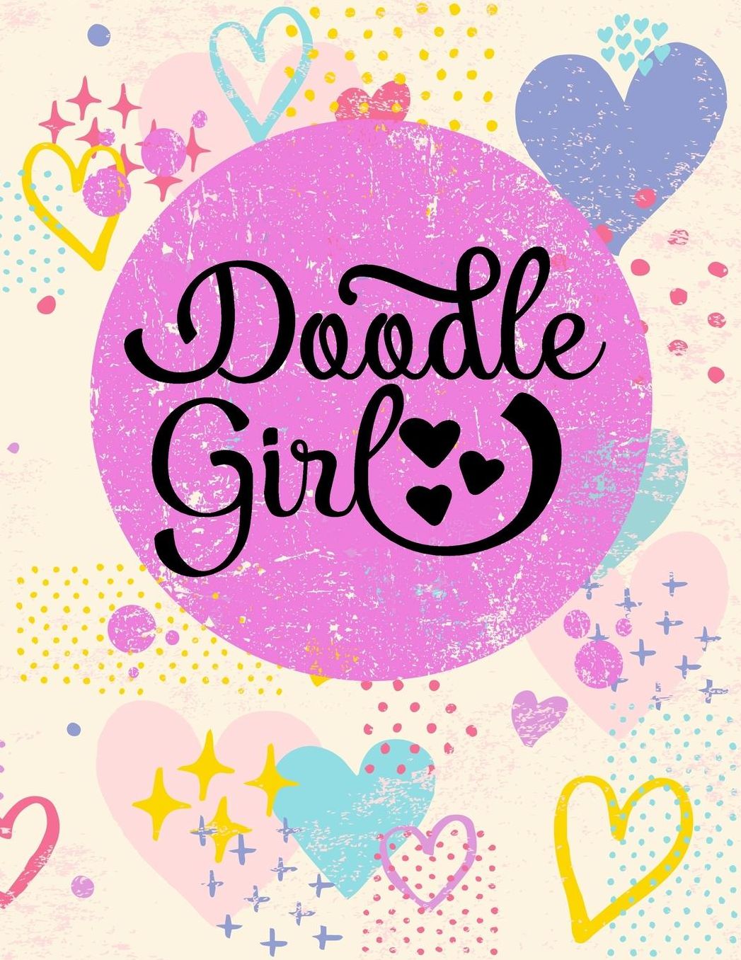 Doodle Girl: Graph Paper Notebook