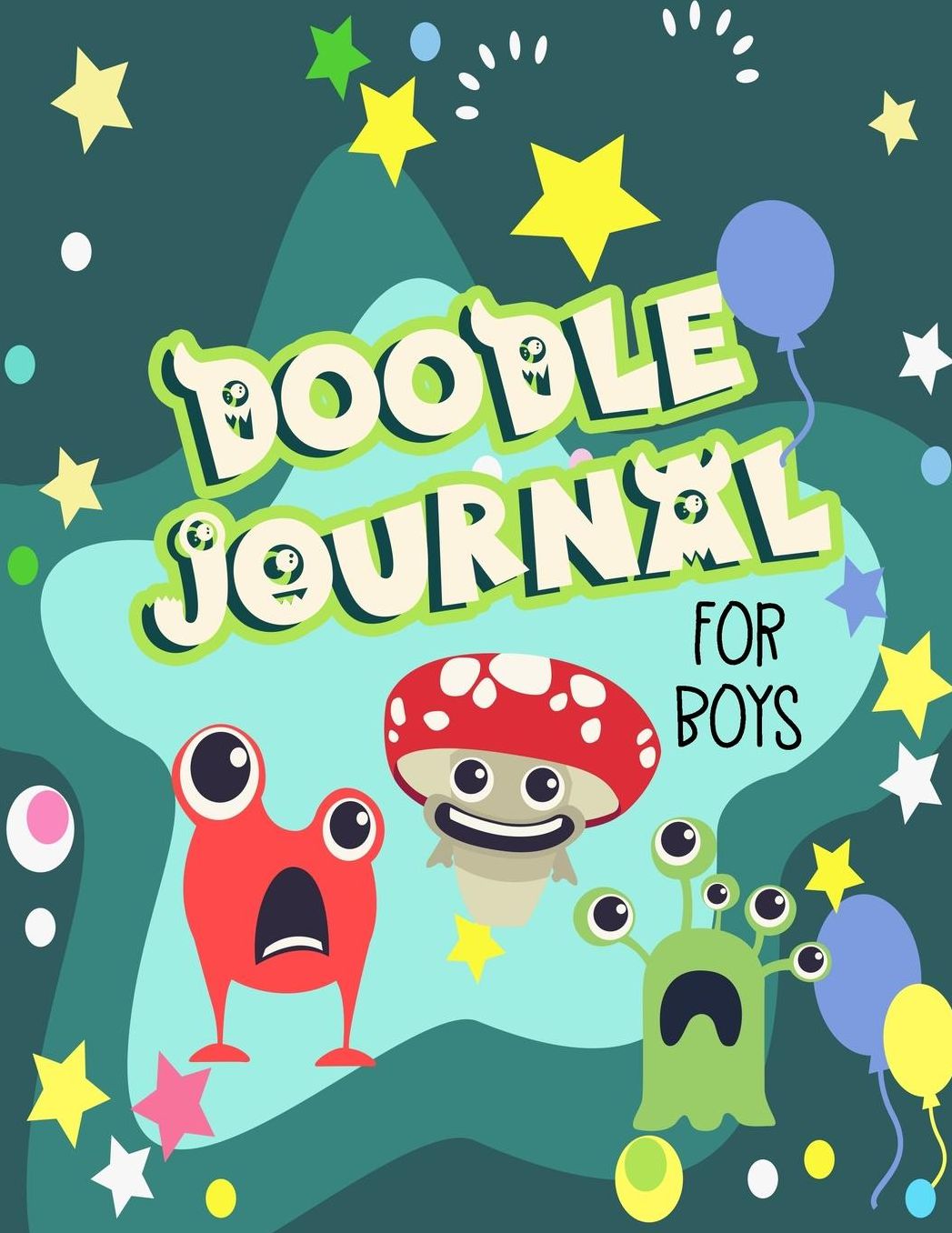 Doodle Journal For Boys: Graph Paper Notebook