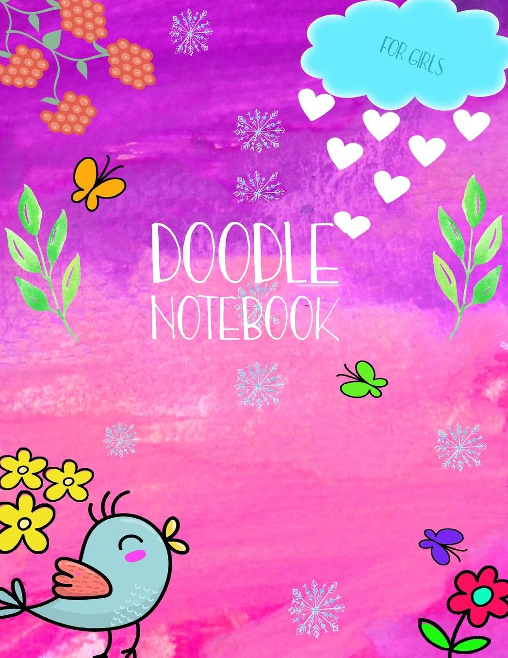 Doodle Notebook for Girls: Graph Paper Notebook