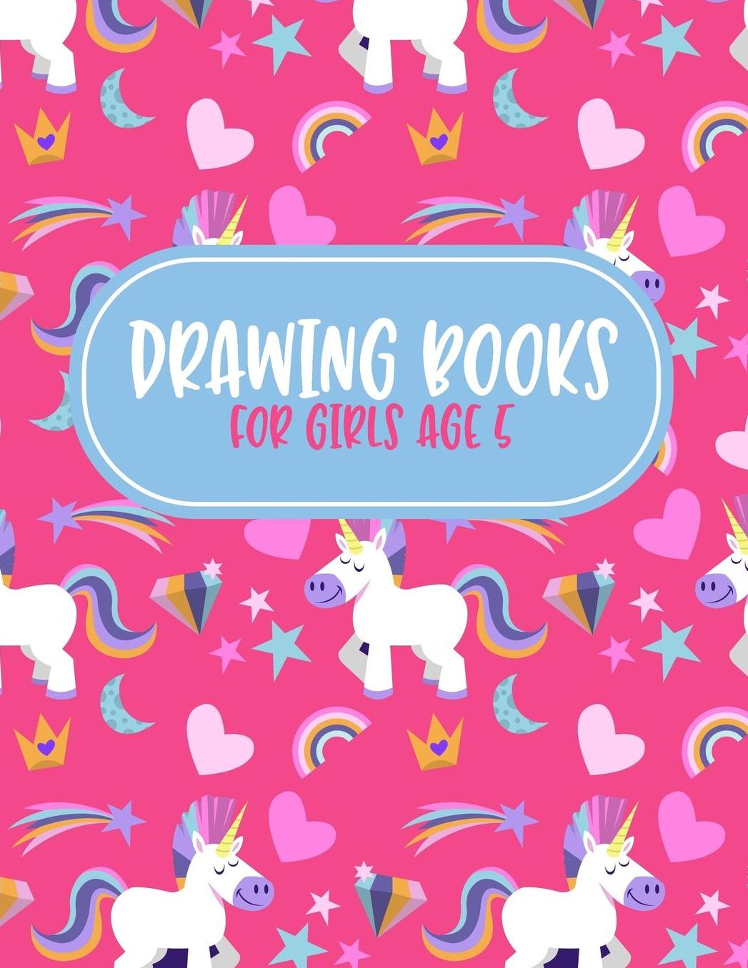 Drawing Books For Girls Age 5: Graph Paper Notebook