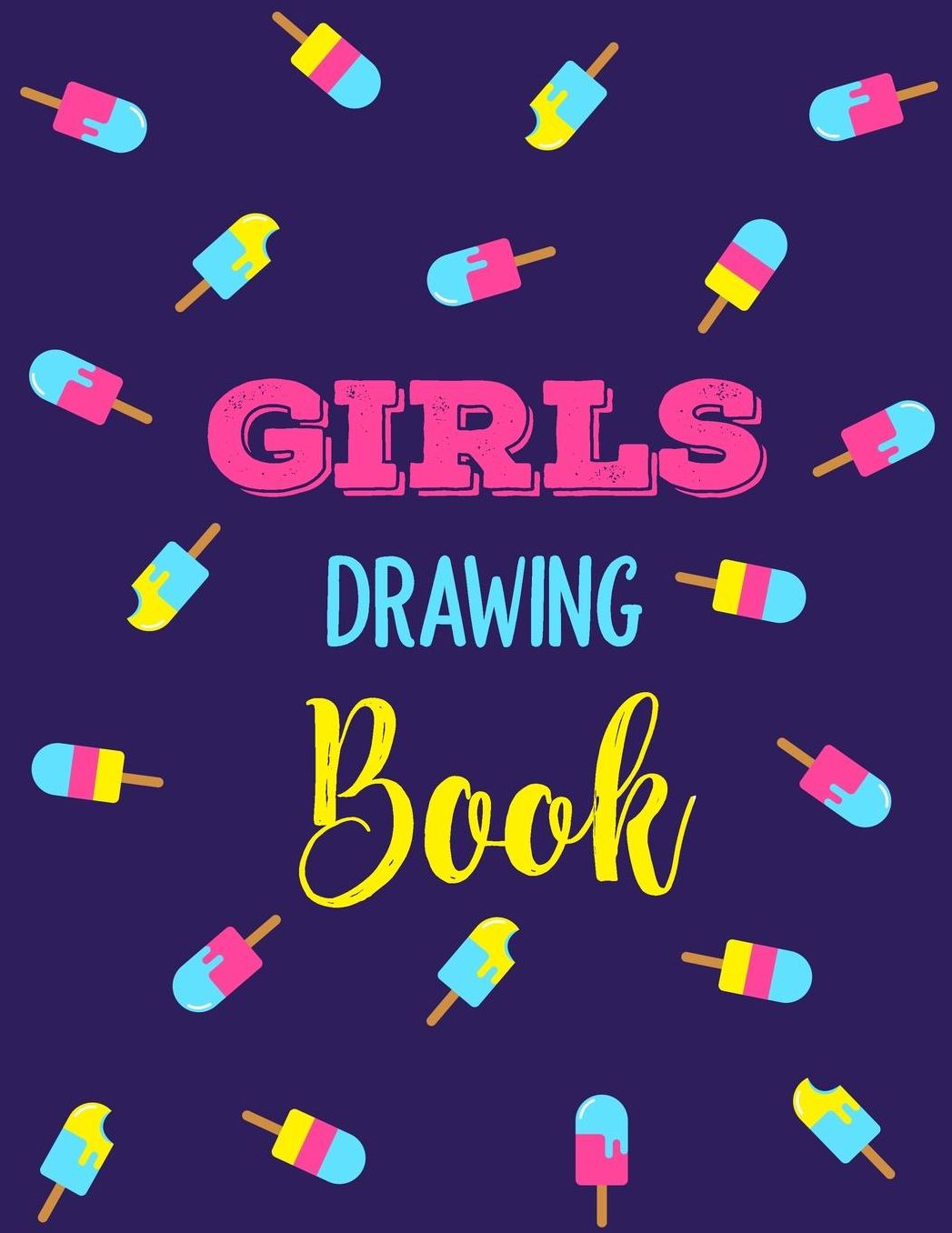 Girls Drawing Book: Graph Paper Notebook