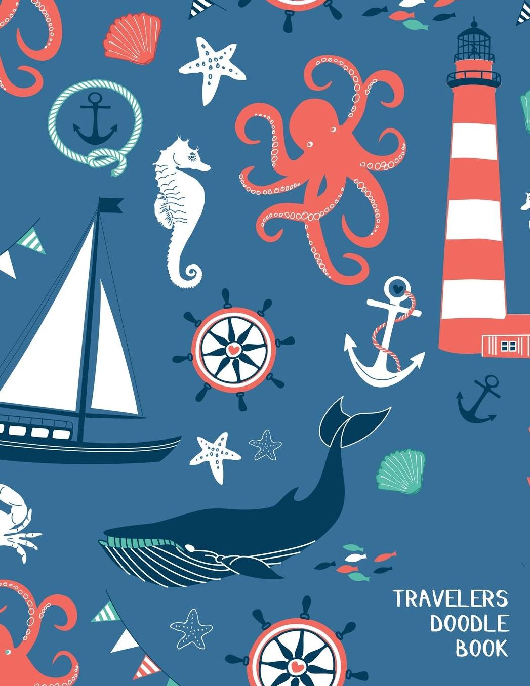Travelers Doodle Book: Graph Paper Notebook (1/4 Inch Squares)