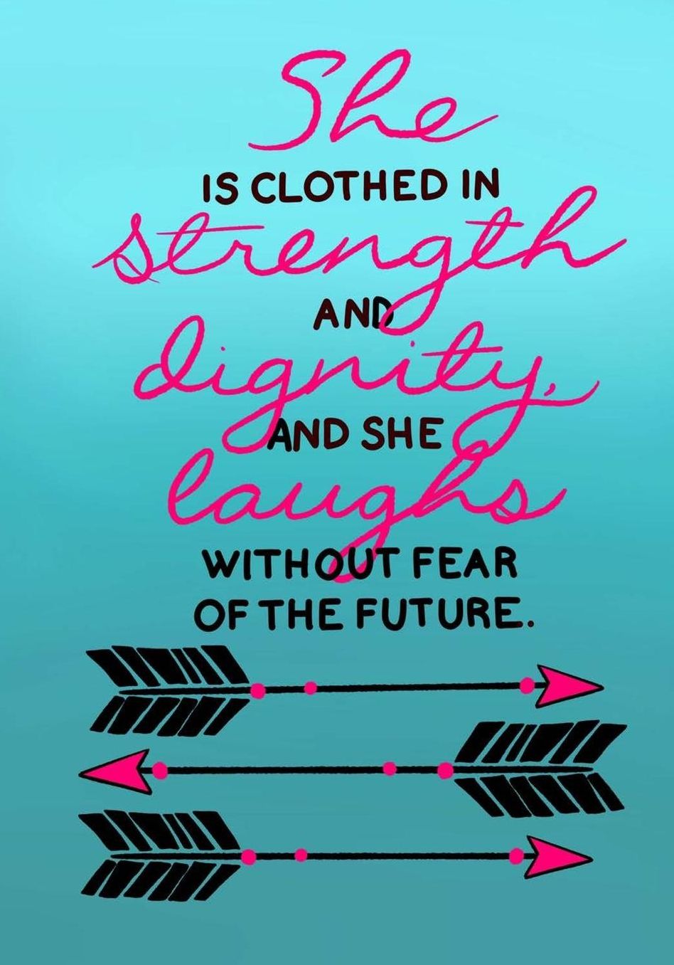 She Is Clothed In Strength and Dignity and She Laughs Without Fear Of The Future: Christian Journal/Notebook For Girls/Women;100 7x10" Lined Pages For Journaling, Writing, Daily Reflection/Prayer