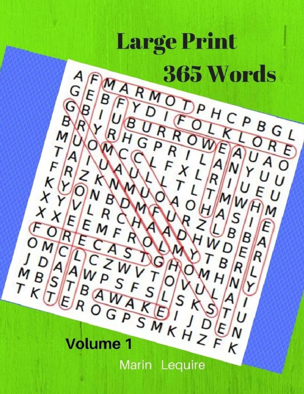 Large Print 365 Words Volume1: Word Search Word Finds Puzzles Books