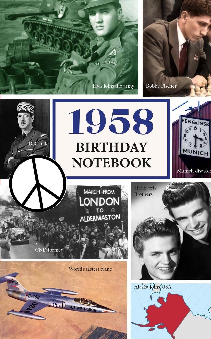 1958 Birthday Notebook: a great alternative to a birthday card