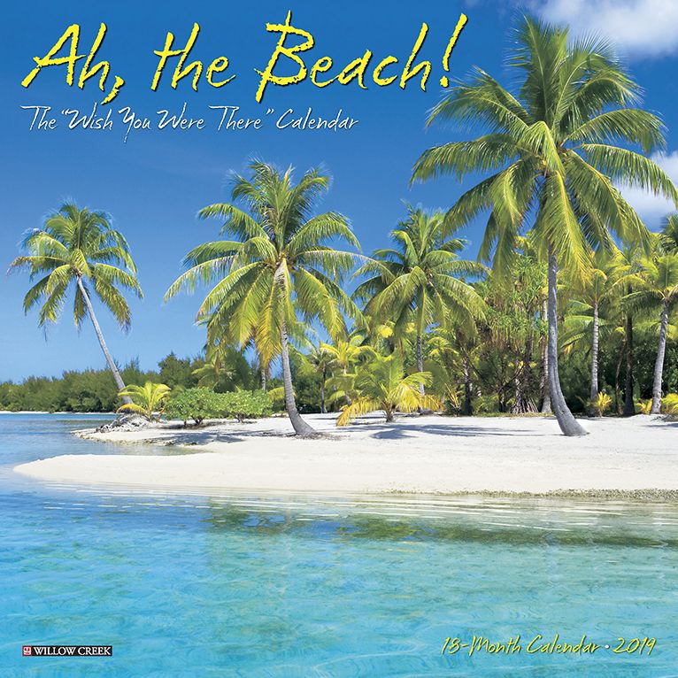 Ah the Beach! Mini 2019 Wall Calendar