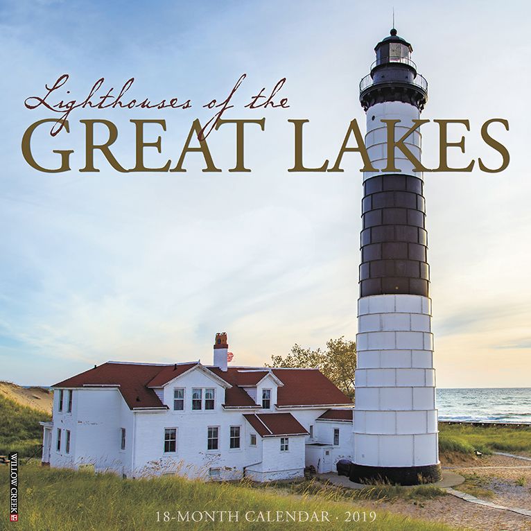Lighthouses of the Great Lakes 2019 Wall Calendar
