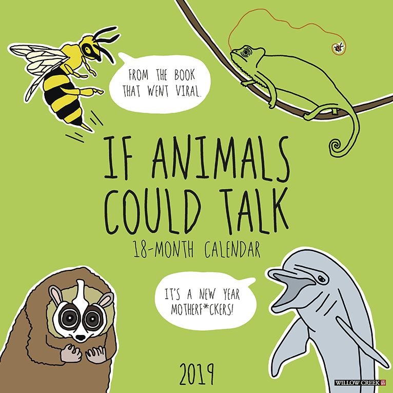 If Animals Could Talk 2019 Wall Calendar