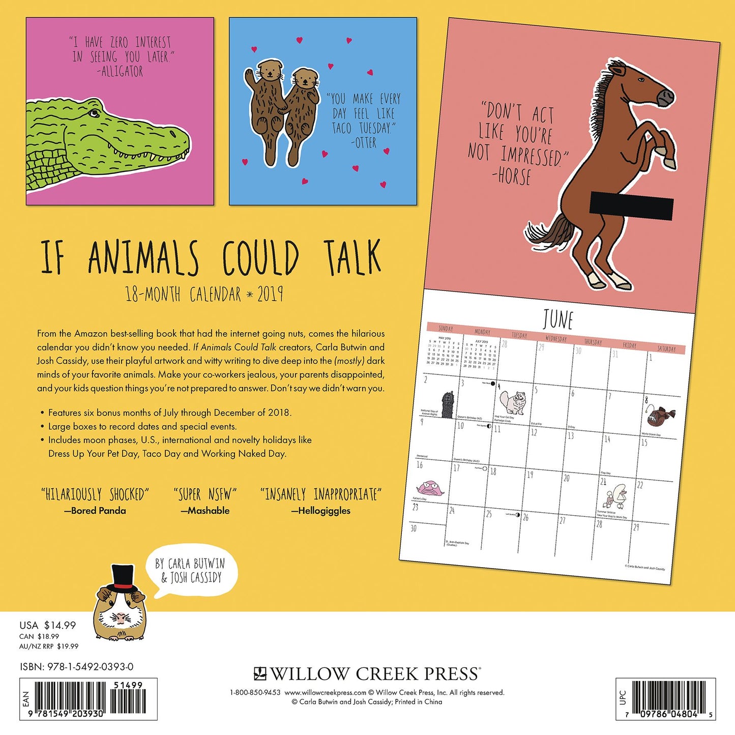 If Animals Could Talk 2019 Wall Calendar