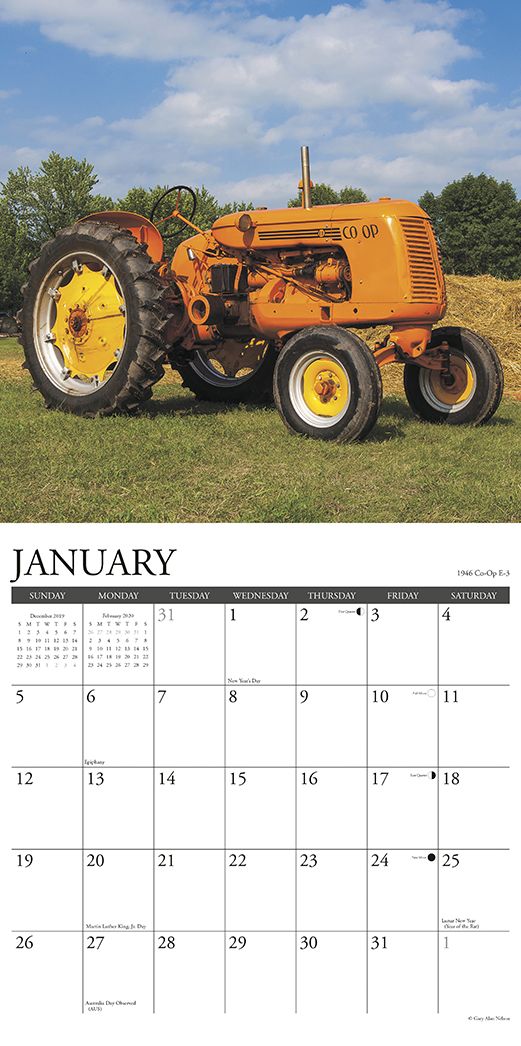 Classic Tractors 2020 Wall Calendar