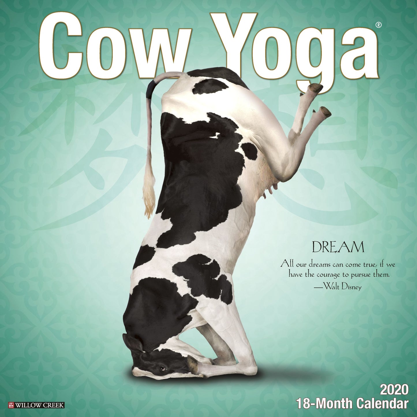 Cow Yoga 2020 Wall Calendar