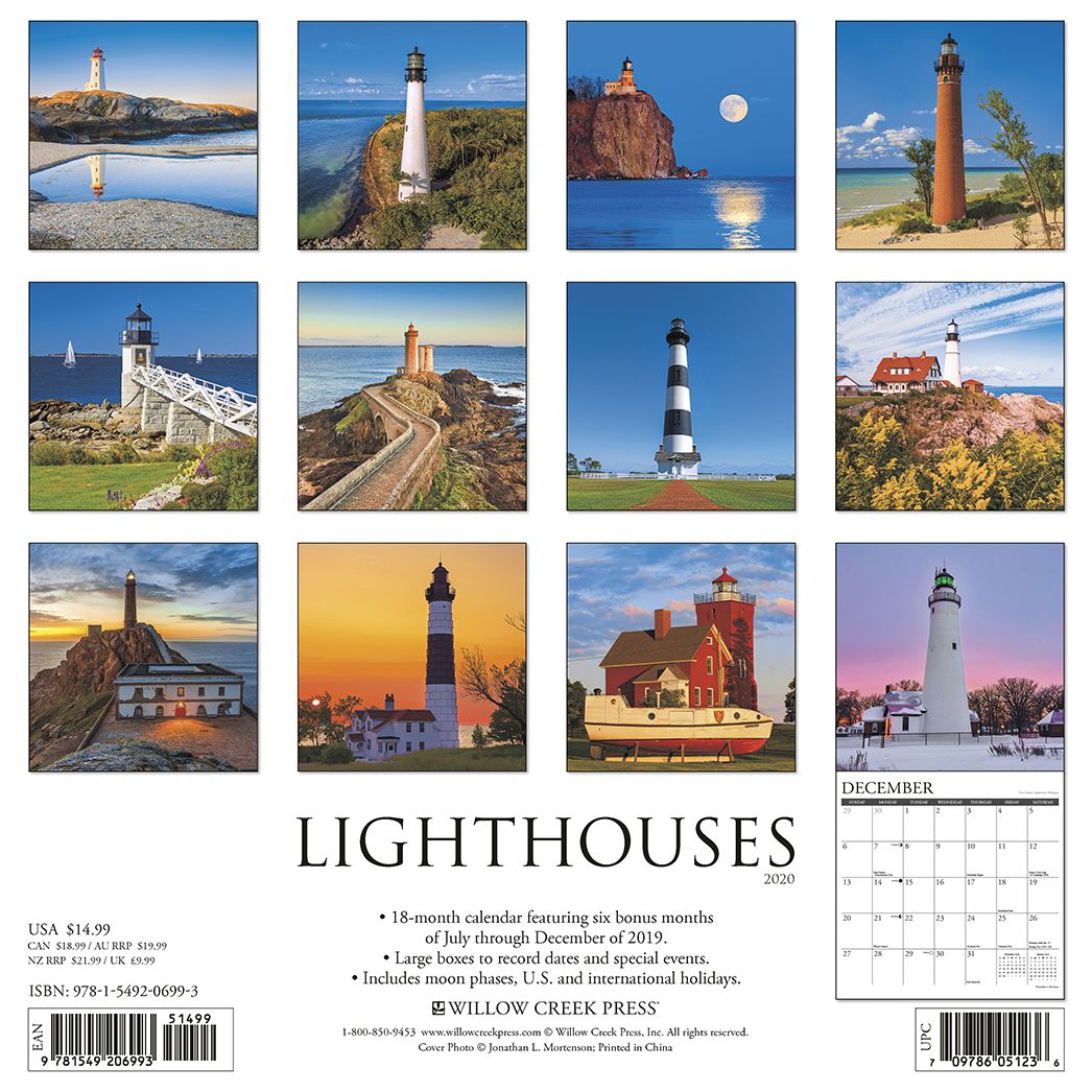 Lighthouses 2020 Wall Calendar