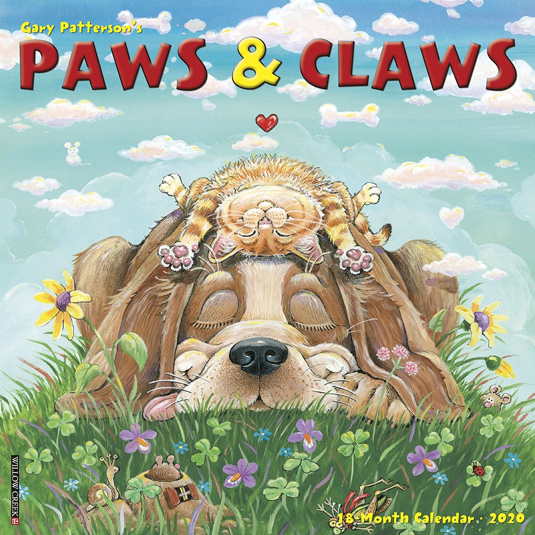 Gary Patterson's Paws N Claws 2020 Wall Calendar