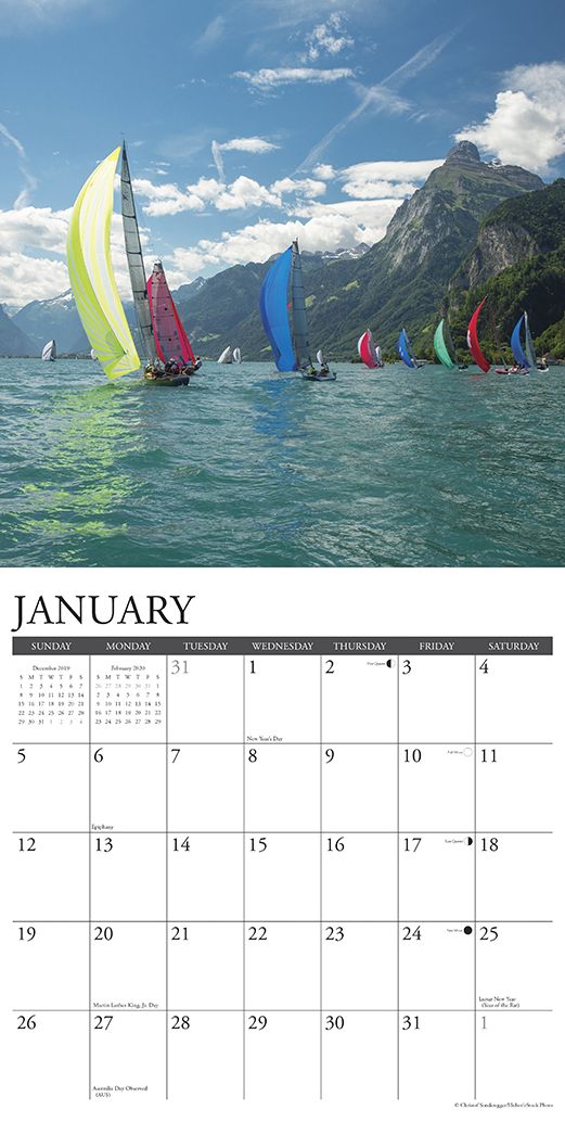 Sailing 2020 Wall Calendar