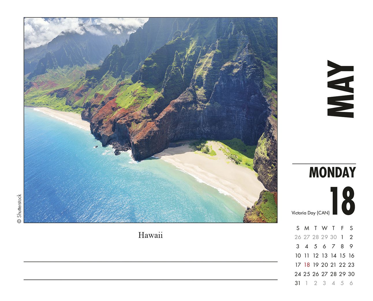 America the Beautiful 2020 Box Calendar