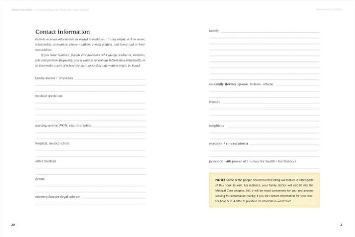 When I'm Gone: Practical Notes For Those You Leave Behind