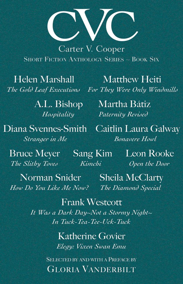 CVC6: Carter V Cooper Short Fiction Anthology, Book Six