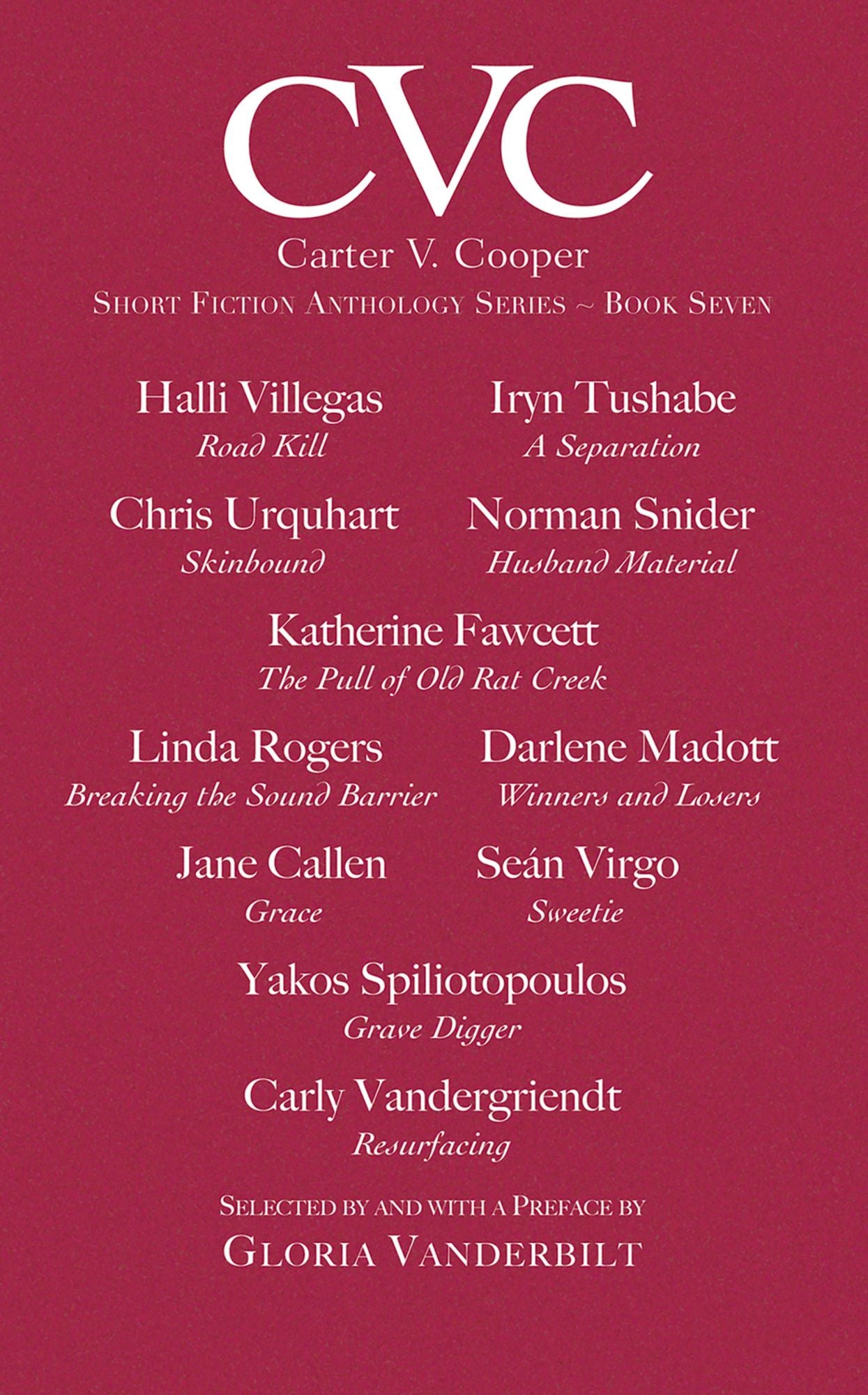 CVC7: Carter V Cooper Short Fiction Anthology Series - Book Seven
