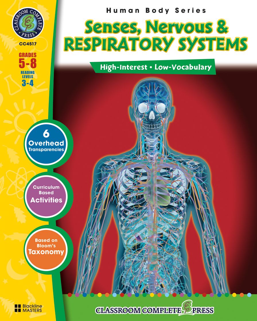 Senses, Nervous & Respiratory Systems Gr. 5-8