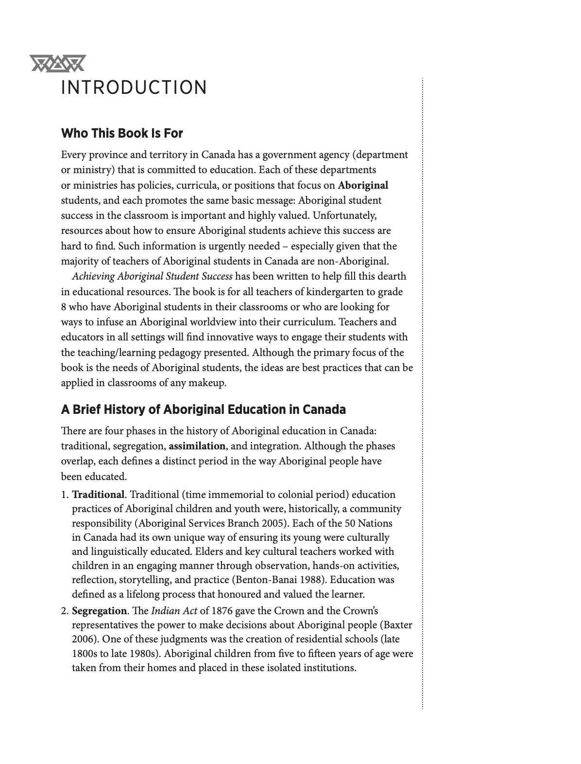 Achieving Aboriginal Student Success: A Guide for K to 8 Classrooms