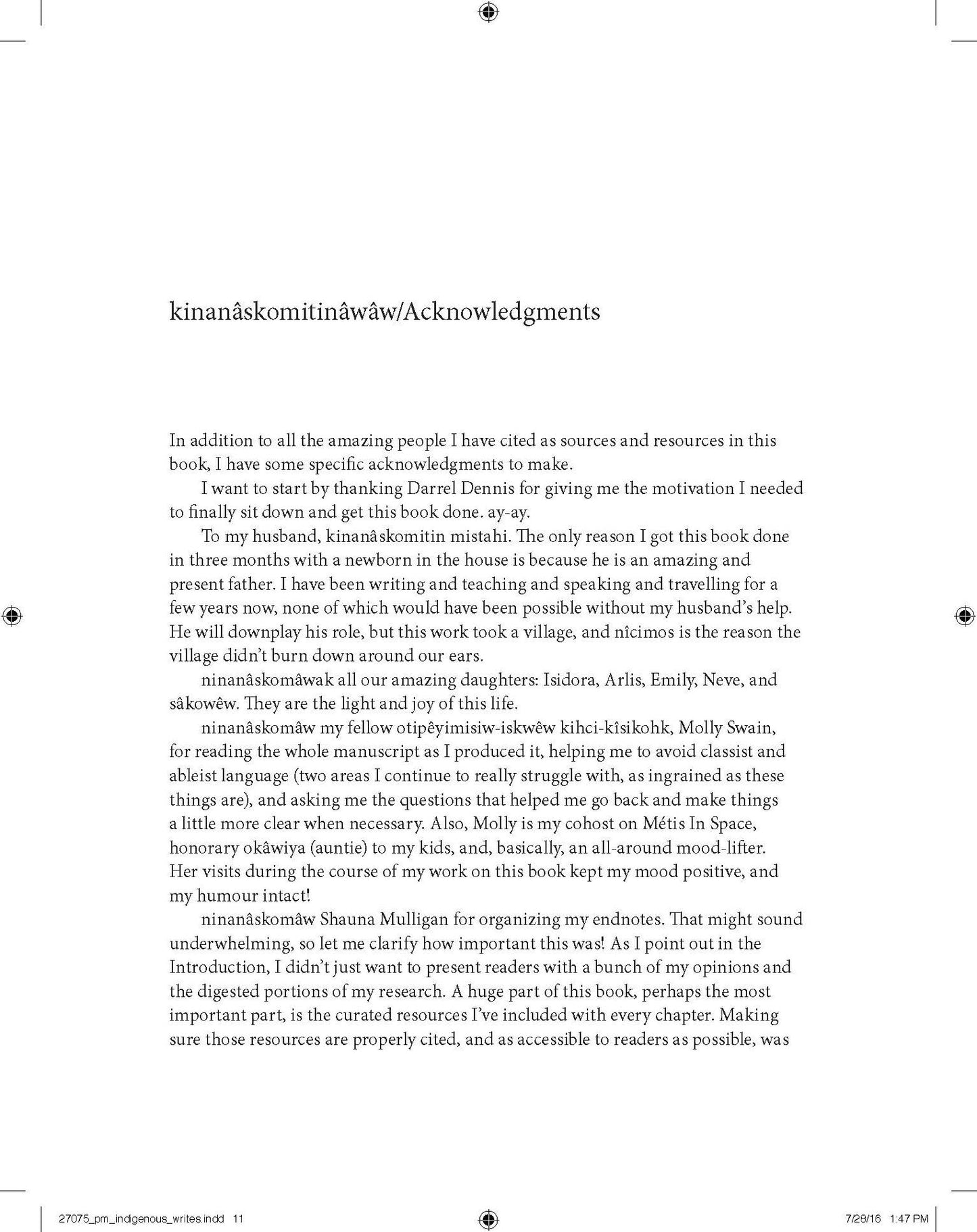 Indigenous Writes: A Guide to First Nations, Metis, and Inuit Issues in Canada