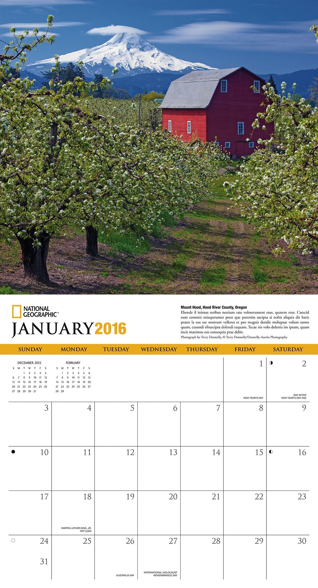 2016 American Farm Country Wall Calendar