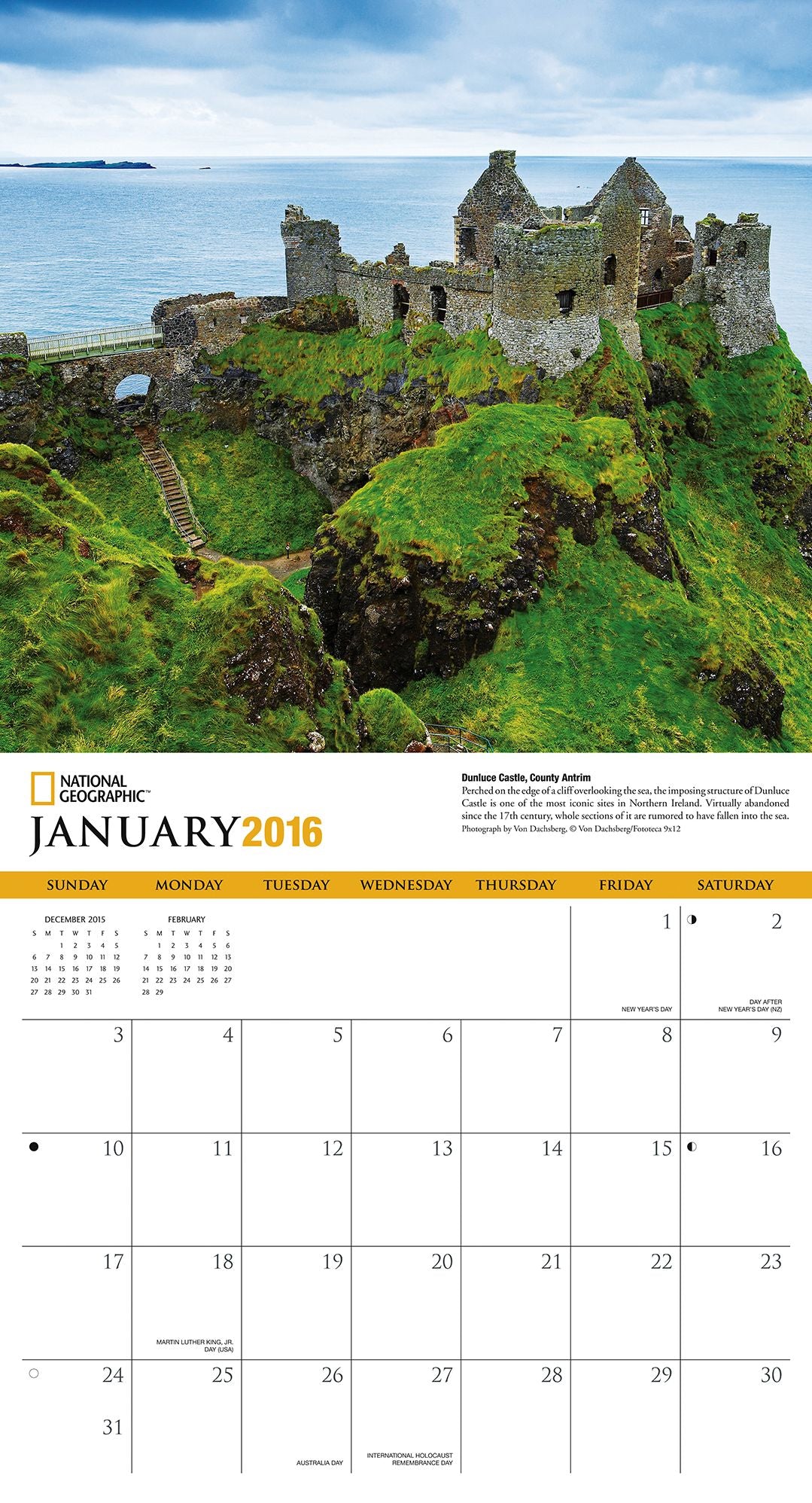 2016 Ireland Wall Calendar