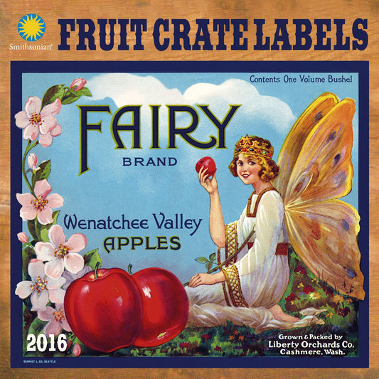 2016 Fruit Crate Labels Wall Calendar