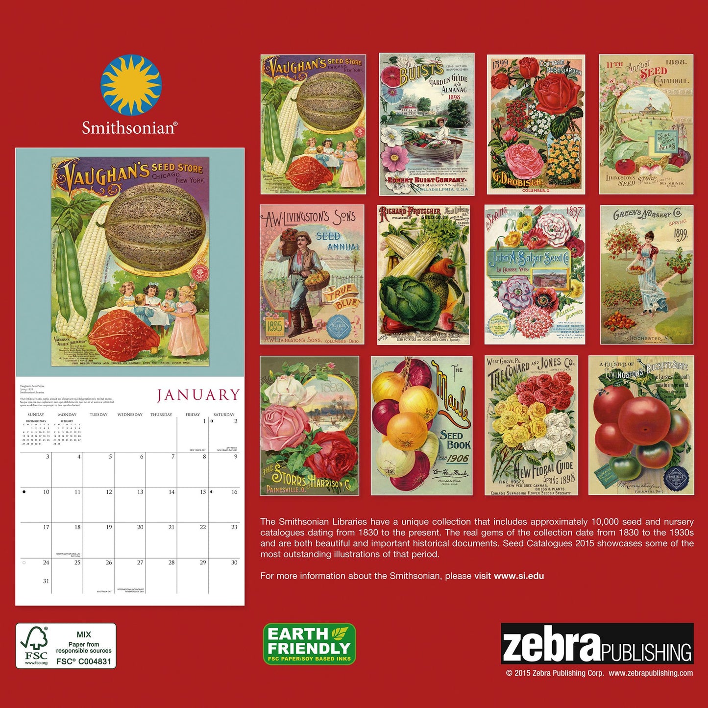 2016 Seed Catalogues Wall Calendar