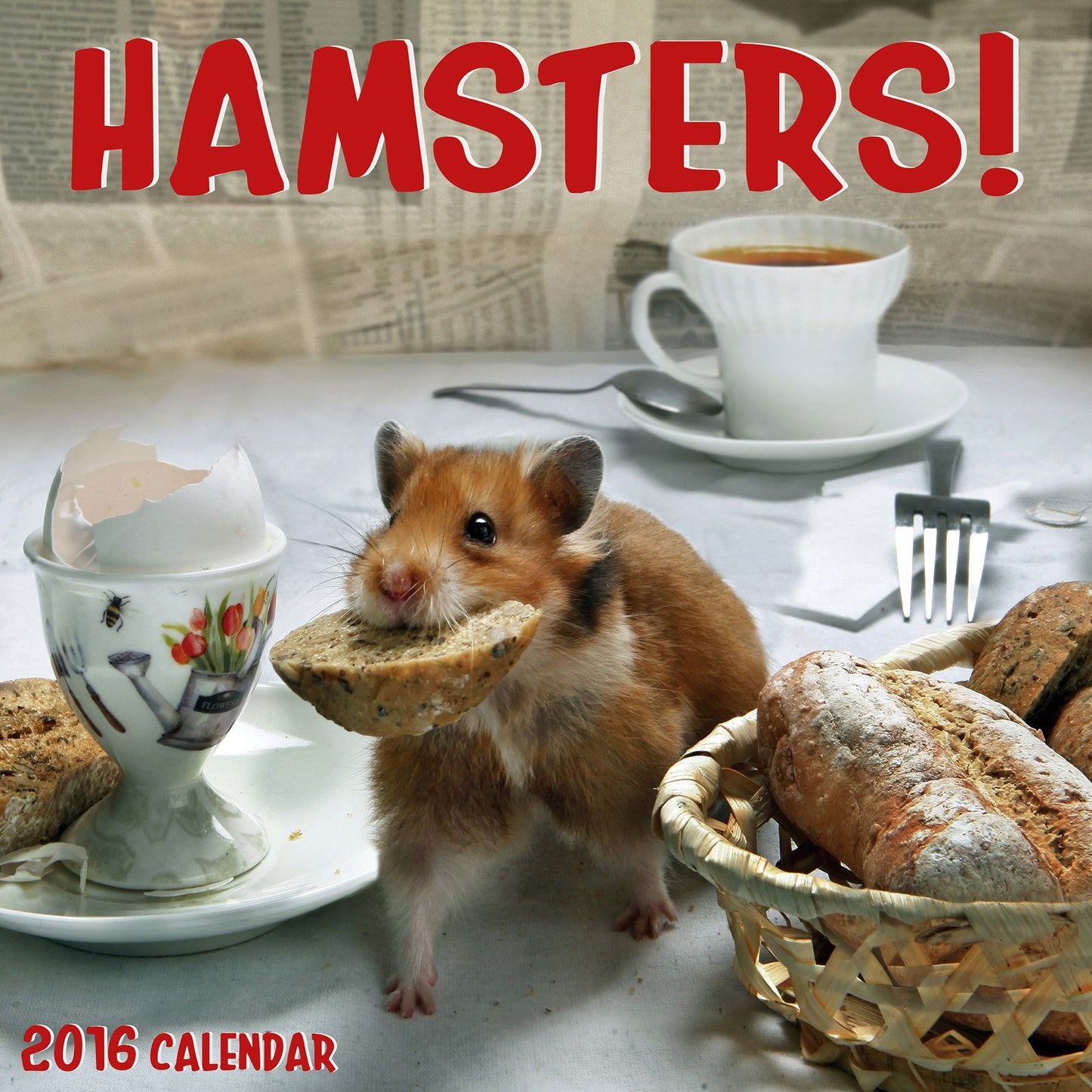 2016 Hamsters Wall Calendar