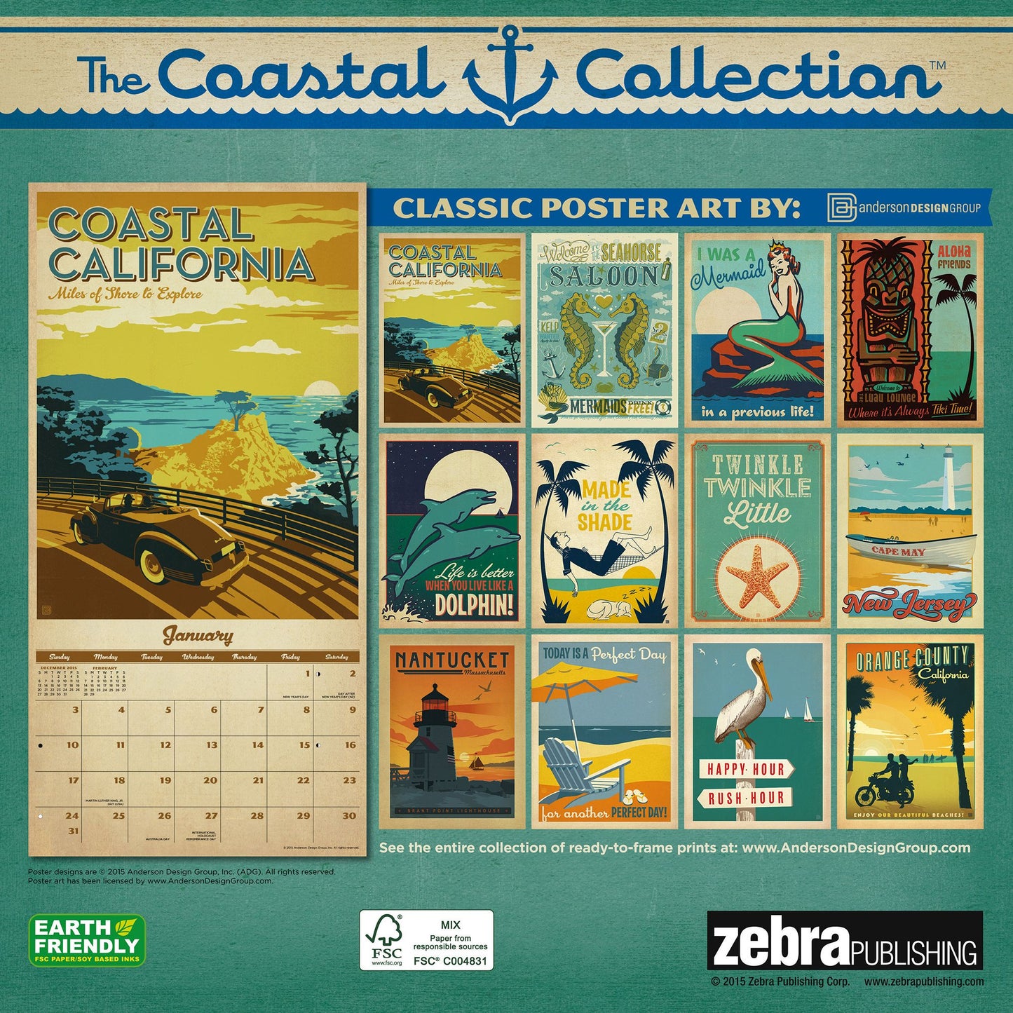 2016 Fun In The Sun Wall Calendar