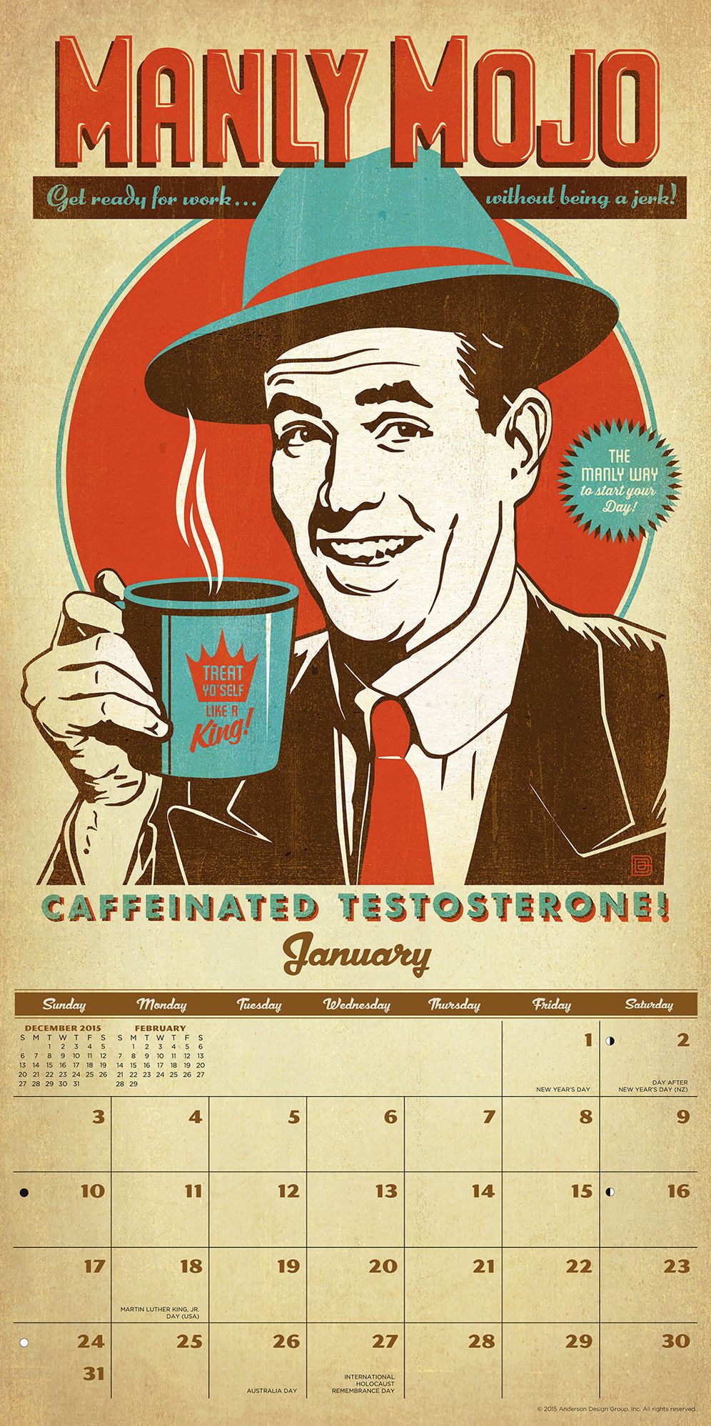 2016 Coffee Delights Wall Calendar
